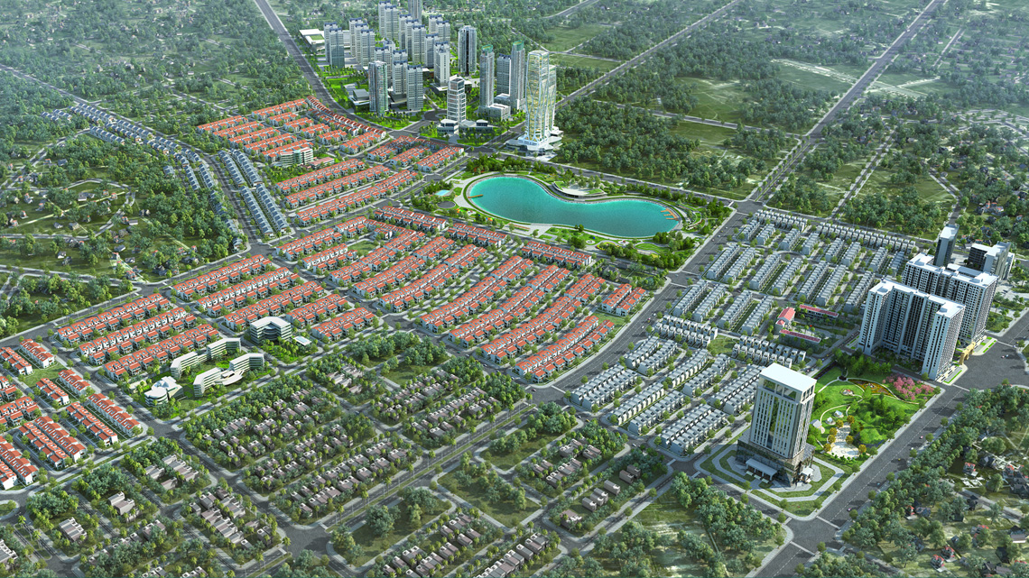 Mặt bằng thiết kế khu đô thị Dương Nội