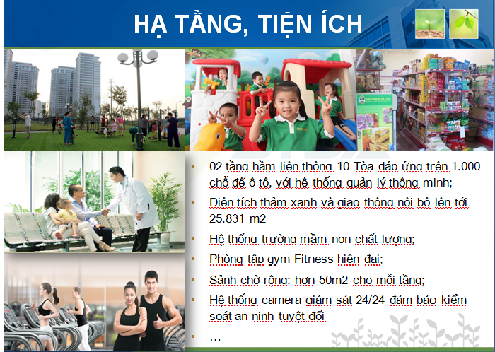 Tiện ích công cộng khu đô thị Dương Nội